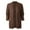 Brown Tops for Men, variant on IYTR Men's Long Sleeve Solid Color Open Front Ribbed Knitted Cardigan Sweater with Pockets