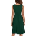 thumbnail image 5 of Ketyyh-chn99 Robe Femme Robe Maxi Robe Droite Unie pour Vacances Robe à Enfiler Robe de Plage Vert,2TG, 5 of 5