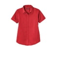 thumbnail image 3 of Port Authority Ladies Short Sleeve SuperPro React  Twill Shirt. LW809, 3 of 4