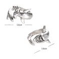 thumbnail image 5 of Opvise 2Pcs/Set Vintage Adjustable Alloy Shark Open Rings Unisex Party Jewelry Gift, 5 of 5