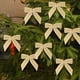 thumbnail image 1 of Paquete de 24 pequeños lazos navideños de terciopelo para envolver regalos de coronas de árbol | Lazos preatados de 8,9 x 8,9 cm con alambre de metal | Manualidades navideñas, decoración para, 1 of 7