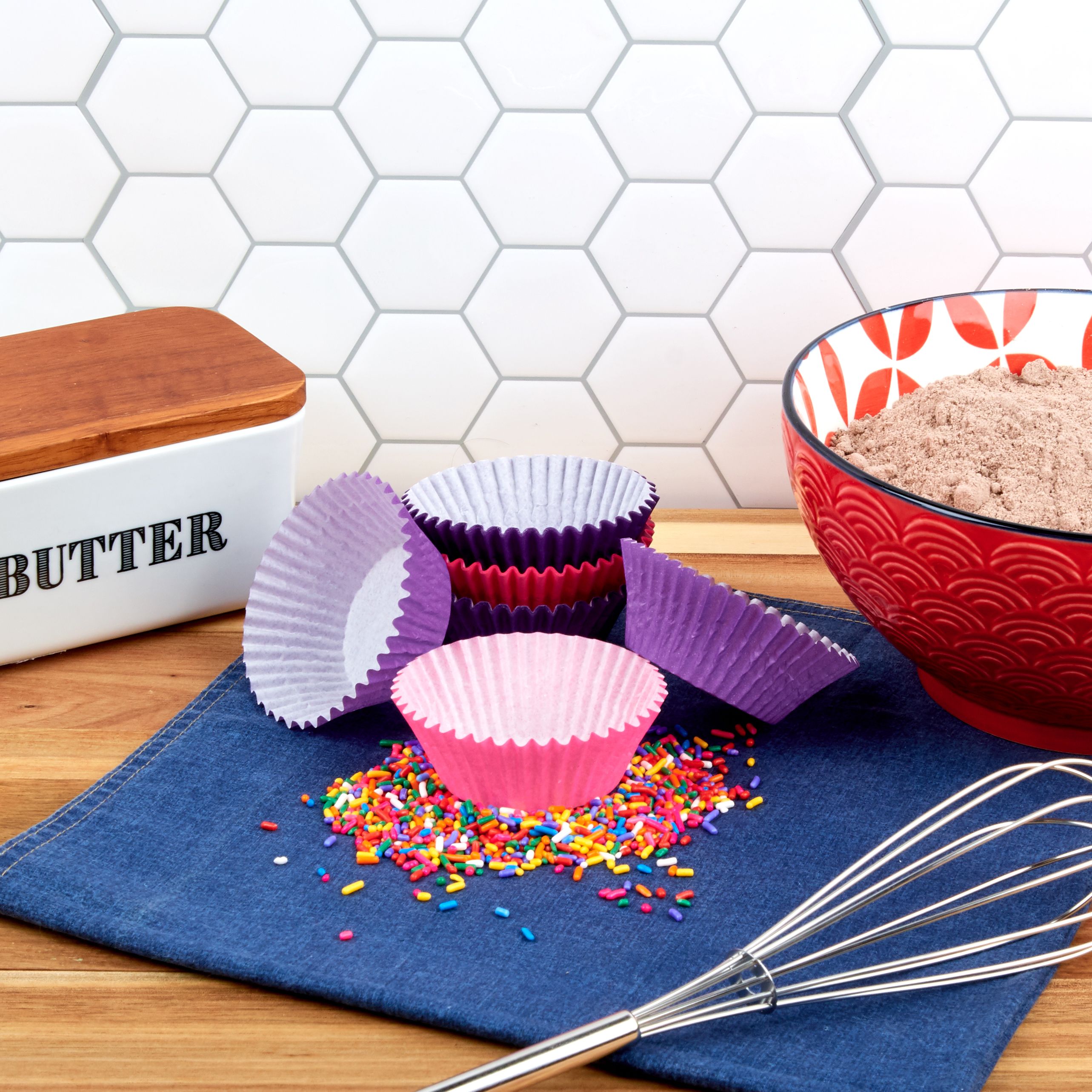 Great Value Cupcake Liners, Pink, 75 Count