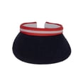 thumbnail image 2 of Top Headwear 2 Tone Cotton Clip On Visor 3 Inch Wide Brim, Navy, 2 of 5