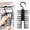 Black, variant on Hanging Tie Belt Rack and Organizer – Functional Hanger for Ties Scarves Bow Storage Space-Saving Stand for Closet Home Use