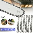 thumbnail image 2 of Landgoo 2Pack 16 Inch Semi Chisel Chainsaw Chain 3/8" Pitch 0.050"Gauge 56 DRIVE LINKS For Electric Chainsaw Replace, 2 of 7