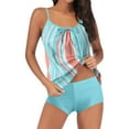 thumbnail image 2 of Azrian Brand-New Swimsuit Deals Swimsuits For Women Two Piece Bathing Suits Floral Print Tank Tops With Boyshorts Tummy Control Swimming Suits, 2 of 5