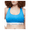 Deep Sky Blue, variant on Pride Cotton Plus This Is Love Unlined Bralette, Deep Sky Blue, 1X