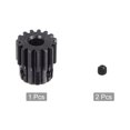 thumbnail image 4 of Uxcell 6mm Aperture 15T Mod 1 45# Steel Spur Diff Differential Motor Pinion Gear, 4 of 5