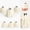 B, variant on Halloween Ghost-Shaped Wax Candles Decorations,Halloween Decoration Indoor,Aromatherapy,Party,Home,Table Centerpiece - White Wax Candles(Apple Scented)
