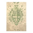 thumbnail image 2 of EORC Green Machine-made Polyester Traditional Distressed Bohemian Moderno Medallion Rug, 4' 4 x 6' 3-Color:Green,Material:Polyester, 2 of 5