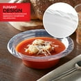 thumbnail image 3 of 120 Pack 12 oz Elegant Clear Plastic Bowls for Parties Small Disposable Bowl for Fancy Dinner or Cocktail Party, Soup and Salad, Thick and Sturdy, 3 of 7
