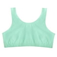 thumbnail image 4 of DuoJiaJ Women's Tank Style Cotton Sports Bra T-Shirt Bras Green, 4 of 4