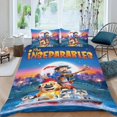 thumbnail image 2 of Los Inseparables Conjunto de sábanas temático, trío de piezas, cómodo y amigable con la piel, diseño único, regalo de decoración para el hogar para familiares, amigos y fans,140cm *210cm, 2 of 6