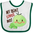 thumbnail image 3 of Inktastic My Aunt Loves Me- Cute Turtle Boys or Girls Baby Bib, 3 of 4
