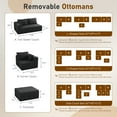 thumbnail image 4 of Furniliving Modular Sectional Sofa, L-Shape Large Cloud Sofas with Deep Seat, Modern Minimalist Upholstered Couches for Living Room Bedroom, No Assembly Required, Black, 4 of 8