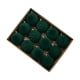 thumbnail image 5 of 12 adornos de bolas de Navidad Gloria Verde oscuro 32 cm x 24 cm Flocado, 5 of 9