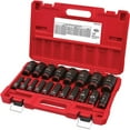 thumbnail image 2 of Milwaukee 49-66-7012 19pc SHOCKWAVE Impact Duty 1/2" Drive SAE Deep 6 Point Socket Set, 2 of 4