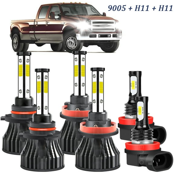 For Ford F150 2015 2016 2017 Combo LED Headlight High/Low Beam   Fog Light Bulbs