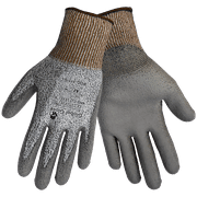 Global Glove PUG-111 Samurai Polyurethane/HDPE Gloves, Cut Resistant, Large, 12PK