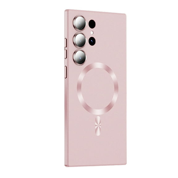 Jiahe Cover for Samsung Galaxy S23 Plus, Compatible with MagSafe Case,Lightweight Shockproof Liquid Silicone Rubber Lens Protector TPU Slim Case Cover, rosegold