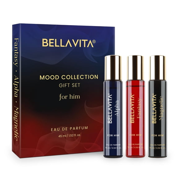 Set de perfume BellaVita Luxury Mood Collection para hombre 3x15ml