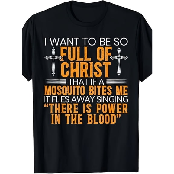 Men's 100% Cotton T-Shirt 180gsm - Funny Christian Religious Servant Of God Faithful T-Shirt, Black Comfortable Breathable Soft Tee, Gift for Men