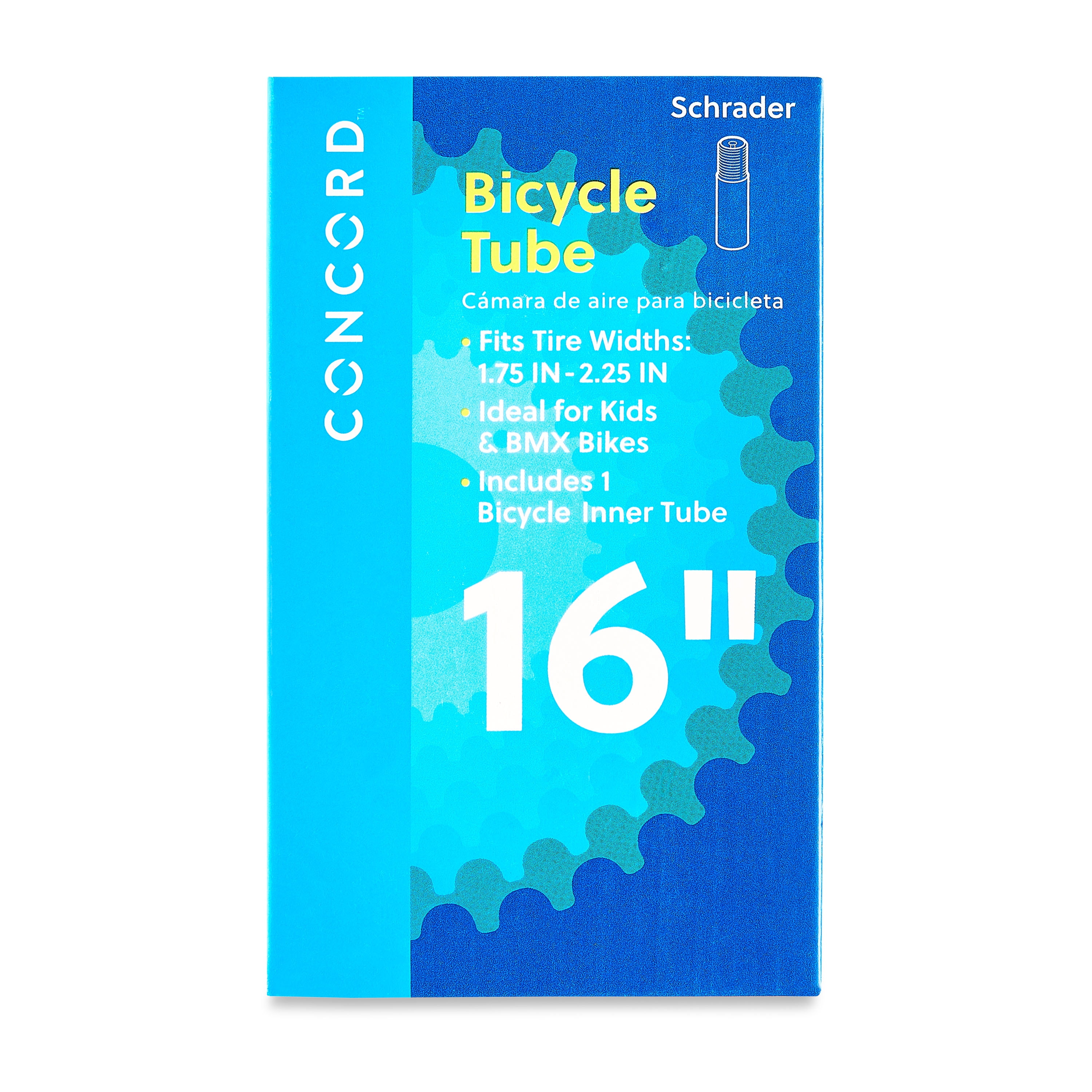 Concord Replacement Bicycle Inner Tube, 16
