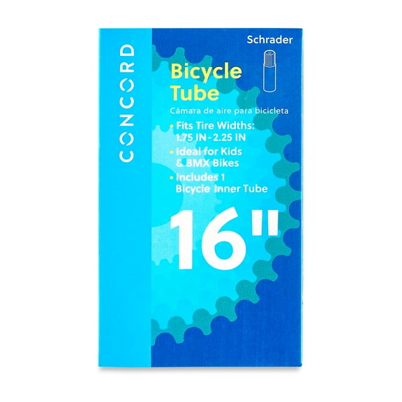 Concord Replacement Bicycle Inner Tube, 16"