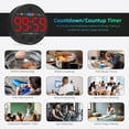 thumbnail image 4 of Temporizador Digital Visual con Pantalla LED: Ideal para Cocina, Aula, Productividad y Niños. Magnético, Alarma Roja., 4 of 7