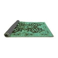 thumbnail image 2 of Ahgly Company Indoor Rectangle Oriental Turquoise Blue Traditional Area Rugs, 2' x 3', 2 of 4