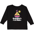 thumbnail image 3 of Inktastic Grandpas First Mate Girls Pink Sailboat Girls Long Sleeve Toddler T-Shirt, 3 of 5