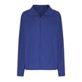 thumbnail image 6 of GigrtiJin Women's Long Sleeved Lapel Coat Casual Solid Color Loose Zipper Jacket Fashion Comfy Lightweight Coats, 6 of 6
