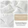 thumbnail image 6 of Nanshing Jennae 7 Piece Shabby Chic Pintuck Comforter Set, White, California King, 6 of 12