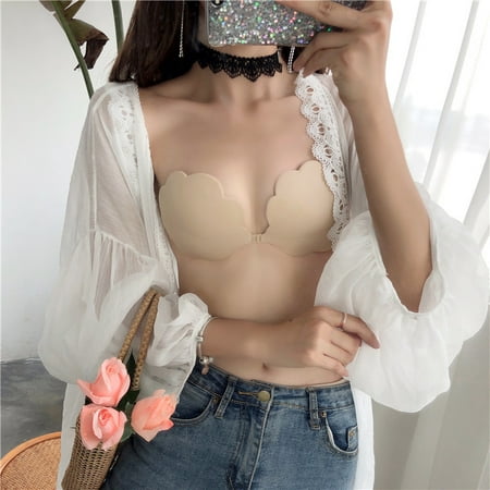 

hirigin Women Petal Nipple Covers Adhesive Invisible Breast Lift Bra Pasties