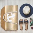 thumbnail image 3 of Bolso de playa para mujer | Bolso de viaje de lona | Bolso de hombro grande con asa de cuerda para playa, vacaciones, compras, viajes, regalo de Navidad, 3 of 4