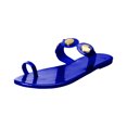 thumbnail image 2 of VerPetridure Metal Sequins Sandals for Women Low Heel Toe Sandals Women's Light Sandals Flip-Flops Slippers, 2 of 4