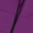 thumbnail image 5 of Zip Up Hoodies Womens Long Sleeve Long Tunic Sweatshirts Oversized Fleece Casual 2026 Fall Jacket Coat with Pocket Purple M, 5 of 7