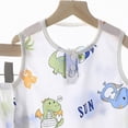 thumbnail image 4 of TOWED22 Toddler Baby Boy Clothes for 2t 3t Boys Cute Summer Short Sleeve T-Shirt Tops Shorts Clothes Sets Baby Boy Outfits White,3-4 Y, 4 of 4