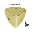 thumbnail image 3 of 1pc Vintage Corner Protectors Triangle Furniture Three-Sided Corner, Chrome Metal Box Corner Protectors for Table Corners Desk Corners (C), 3 of 6