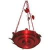Medium Red Birdbath