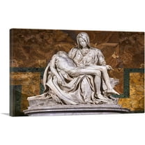 ARTCANVAS Pieta 1499 Canvas Art Print by Michelangelo - Size: 60" x 40" (1.50" Deep) (3-Piece)