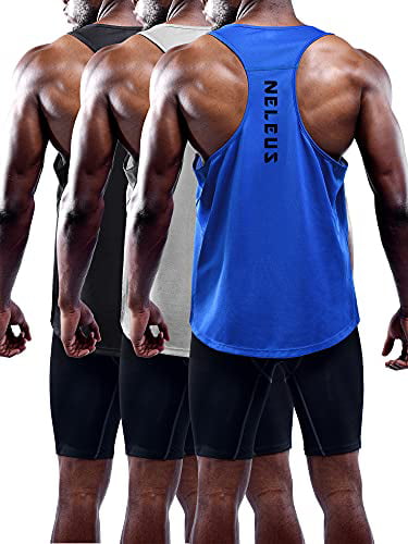 Details about   Neleus Men's 3 Pack Compression Tank Top Dry Fit Athletic Shirts 