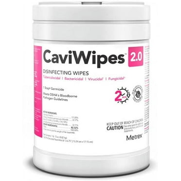 Metrex 14-1100 CaviWipes 2.0 Disinfecting Wipes 160 Per Canister