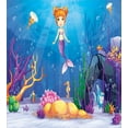thumbnail image 3 of Mermaid Duvet Cover Set Queen Size, Underwater World with Little Mermaid and Different Type of Fish Artwork, Decorative 3 Piece Bedding Set with 2 Pillow Shams, Ocean Blue, by Ambesonne, 3 of 3