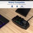 thumbnail image 2 of Teclado para juegos RGB 6 teclas + 1 perilla de volumen Soporte de teclado mecánico para Windows, 2 of 6
