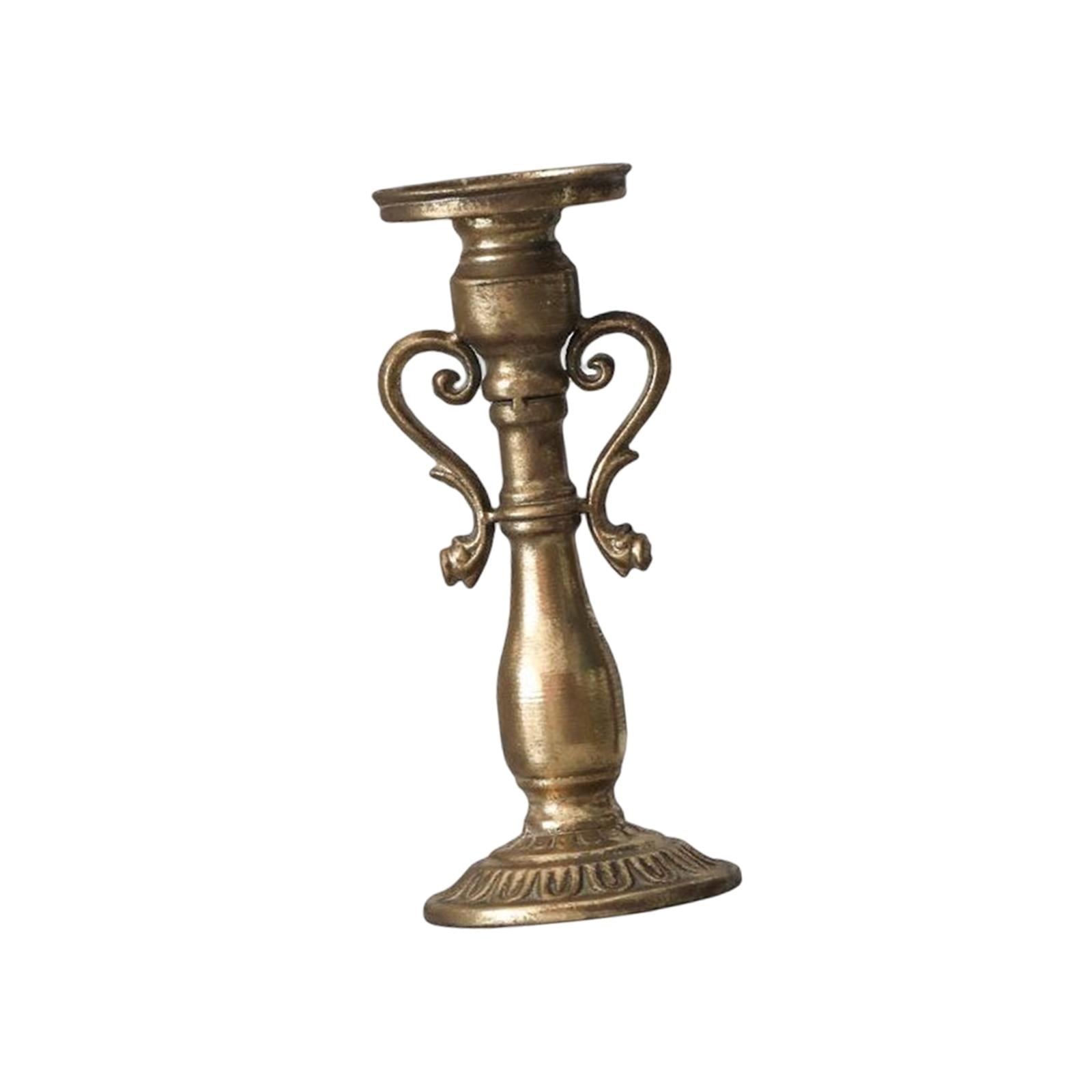 Retro Candle Holder Traditional Cast Iron Candle Holder Classic Elegant
