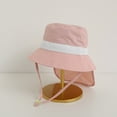 thumbnail image 5 of Bucket Hats for Men Women CQXIDFH Solid Mesh Yarn Shawl Sun Hat, Unisex Quick Drying Fisherman Cap, Portable Outdoor Travel Headwear with Storage Bag for Beach Climbing, Hijab Cap (Pink, One Size), 5 of 5