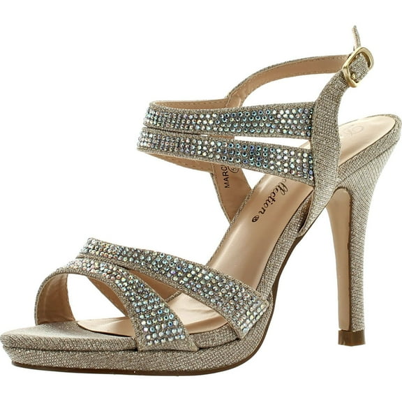 De Blossom Womens MARCIE-33 Dressy Party Heels Sandals