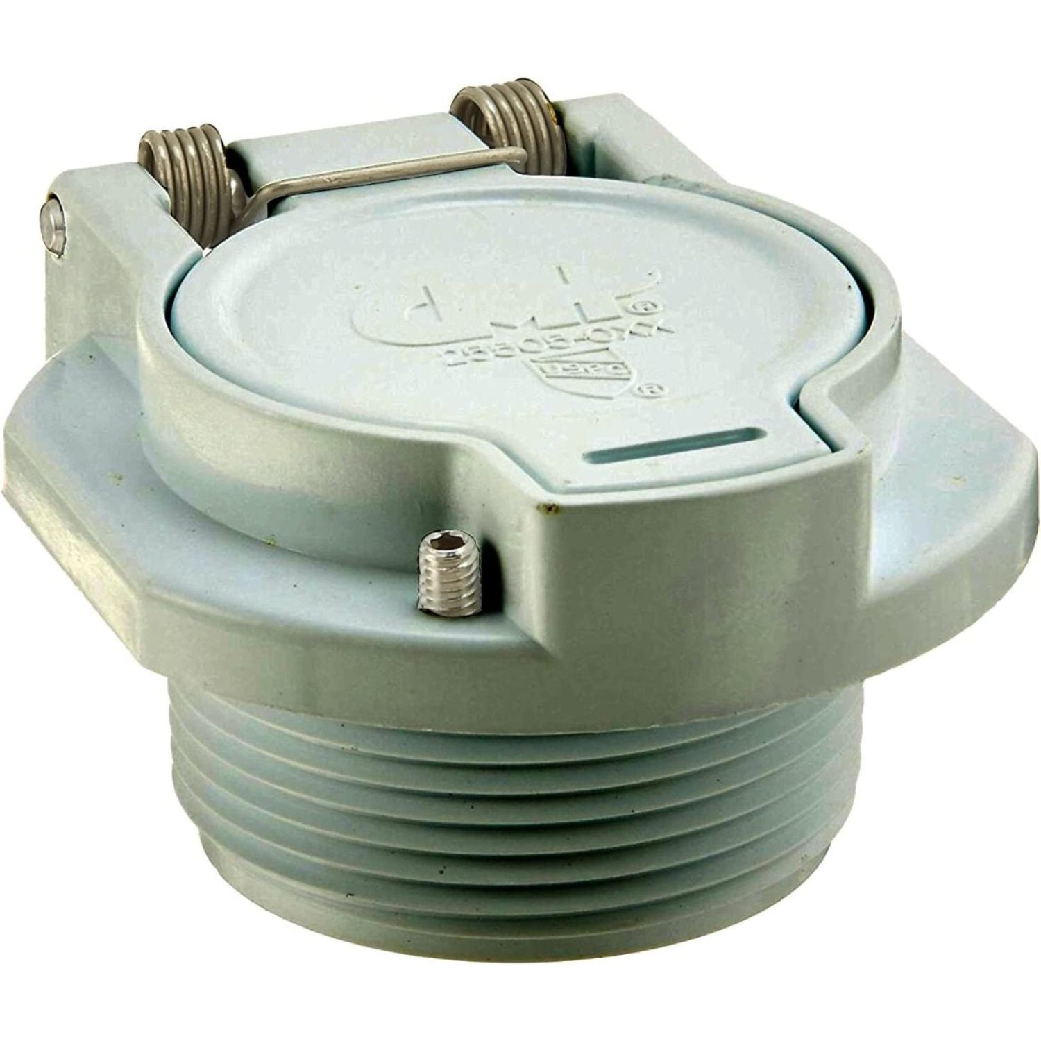Custom 25505 001 000 1 5 MIP X 1 25 Hose Vac Lock Cover Gray 