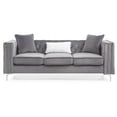 thumbnail image 4 of Glory Furniture Paige Velvet Sofa in Gray, 4 of 6